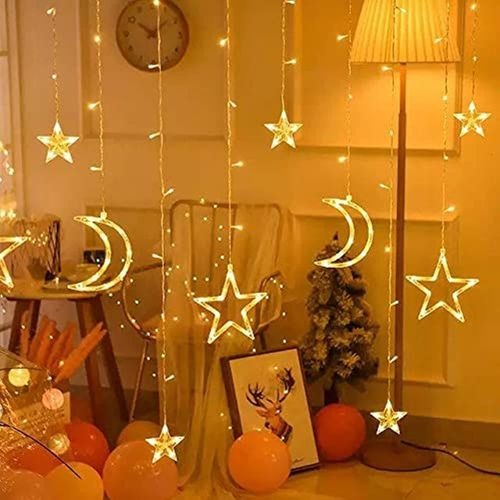 LED Curtain – Moon & Stars
